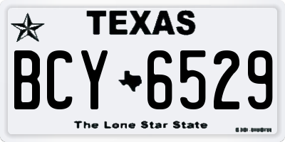 TX license plate BCY6529