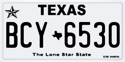 TX license plate BCY6530