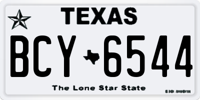 TX license plate BCY6544