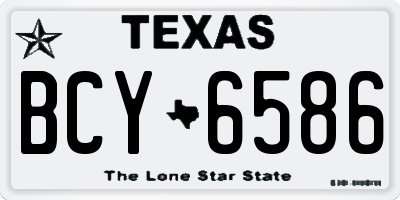 TX license plate BCY6586