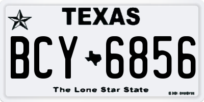 TX license plate BCY6856