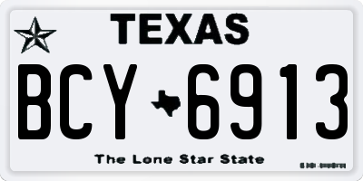 TX license plate BCY6913