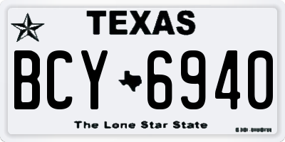 TX license plate BCY6940