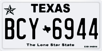 TX license plate BCY6944