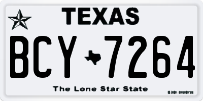 TX license plate BCY7264