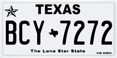 TX license plate BCY7272