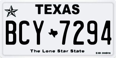 TX license plate BCY7294