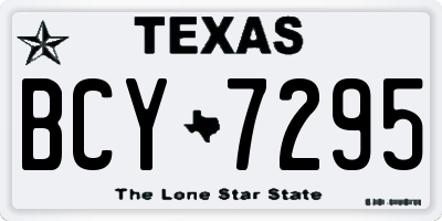 TX license plate BCY7295