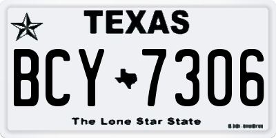 TX license plate BCY7306