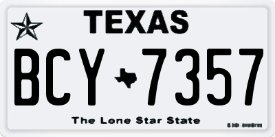TX license plate BCY7357