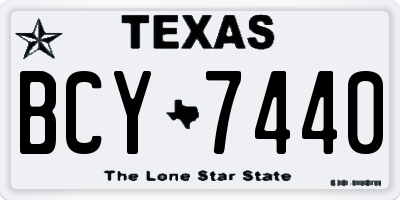 TX license plate BCY7440