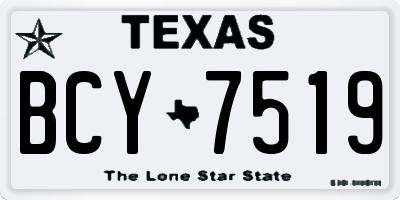 TX license plate BCY7519