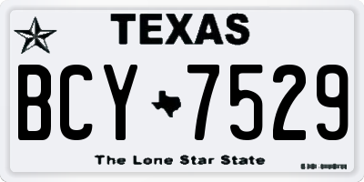 TX license plate BCY7529