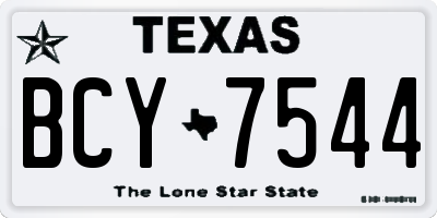 TX license plate BCY7544