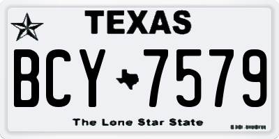 TX license plate BCY7579