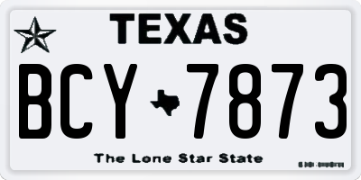 TX license plate BCY7873