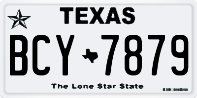 TX license plate BCY7879