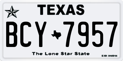TX license plate BCY7957