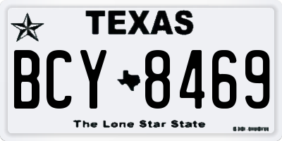 TX license plate BCY8469