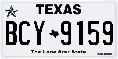 TX license plate BCY9159