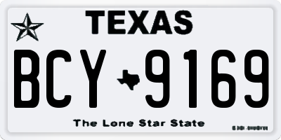 TX license plate BCY9169