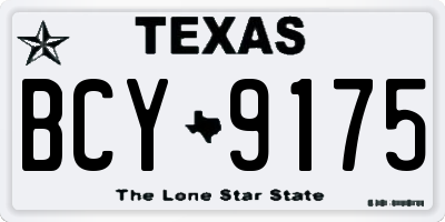 TX license plate BCY9175