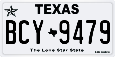 TX license plate BCY9479