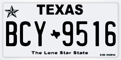 TX license plate BCY9516