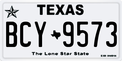 TX license plate BCY9573