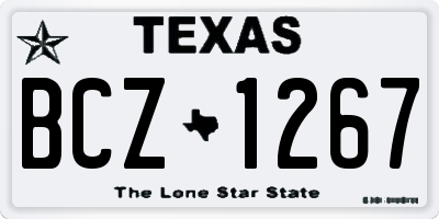 TX license plate BCZ1267