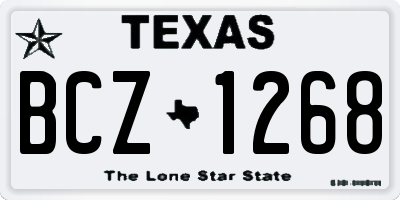 TX license plate BCZ1268