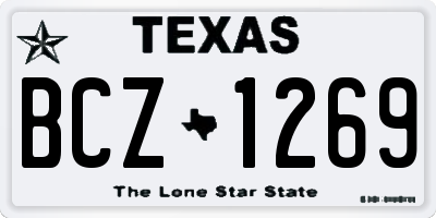 TX license plate BCZ1269
