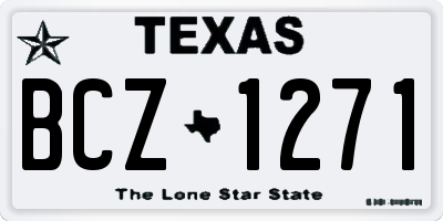 TX license plate BCZ1271