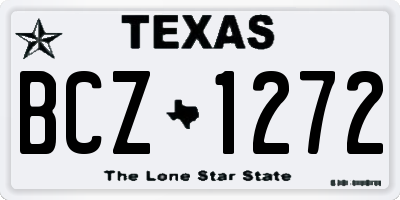 TX license plate BCZ1272
