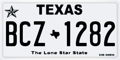 TX license plate BCZ1282