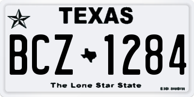 TX license plate BCZ1284