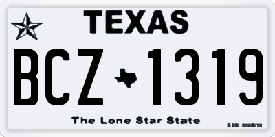 TX license plate BCZ1319