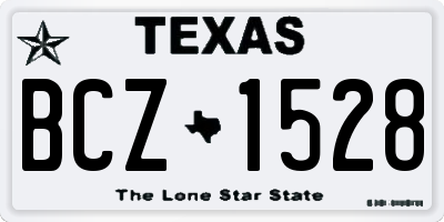 TX license plate BCZ1528