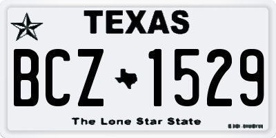 TX license plate BCZ1529