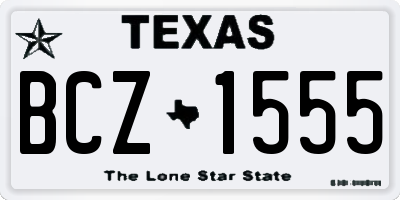 TX license plate BCZ1555