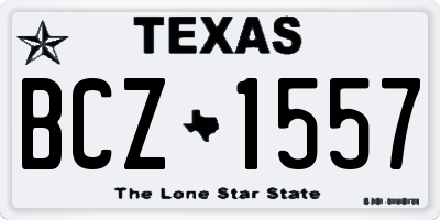 TX license plate BCZ1557