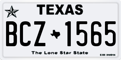 TX license plate BCZ1565