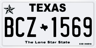 TX license plate BCZ1569