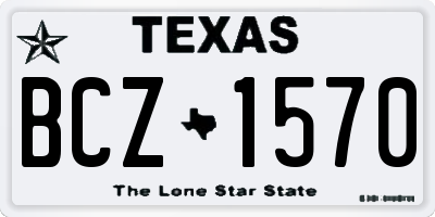 TX license plate BCZ1570
