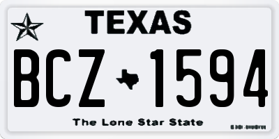 TX license plate BCZ1594