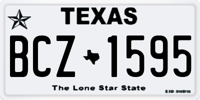 TX license plate BCZ1595