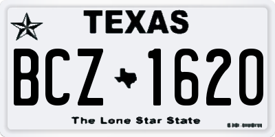 TX license plate BCZ1620