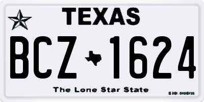 TX license plate BCZ1624