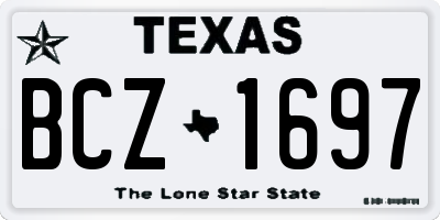 TX license plate BCZ1697