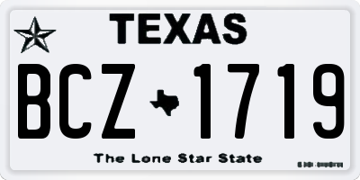 TX license plate BCZ1719